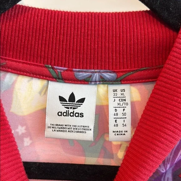 Adidas Vibrant Floral Red Dress - Picture 3 of 4